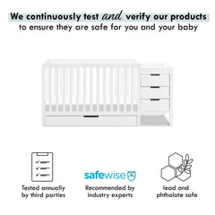 Carter - S by Davinci Colby 4 - in - 1 Convertible Crib & Changer Combo in White