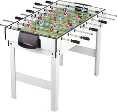 Leomark Table 4 Jeux en 1 - Billard, babyfoot, Hockey de Table et ping-Pong Table à Jouer Multifonction Table multijeux Dim: 120 x 61 x 82 (Hauteur) cm