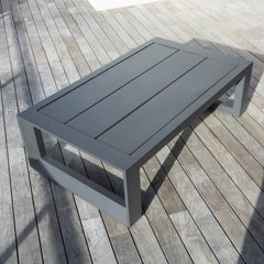 Salon de jardin aluminium 5 places 4 pcs Elba Gris anthracite - Action-sport36 -