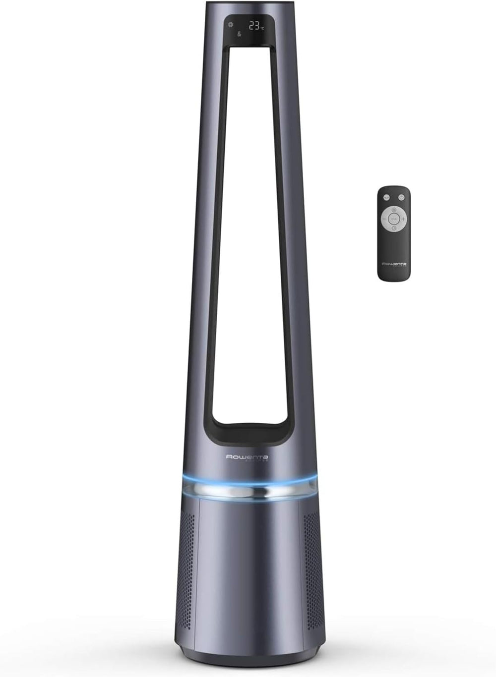 Rowenta Eclipse 2-en-1 Ventilateur purificateur, Ventile et filtre l’air, Particules fines, 32 dB (A), Puissant, Oscillation, 12 vitesses, Minuteur, Départ différé QU5030F0