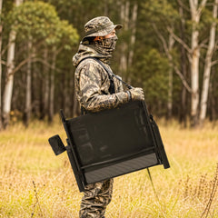 AECOJOY Lightweight Hunting Chair Without Cushion, Foldable & Rotating, Quiet Design for Deer Blind