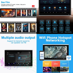 Lecteur vidéo HD 13,3 pouces (1080p) pour appuie-tête de voiture,Android 9.0,avec support de montage,écran tactile IPS 2 Go + 32 Go