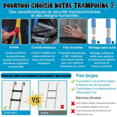 Trampoline d'Extrieur 脴366 cm Trampoline avec Panier de Basket Filet de Protection Trampoline pour Enfants et Adultes -
