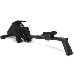 Rameur d'Appartement Pliable à Résistance 10 Niveaux Ecran Lcd Capacité 120kg Musculation Des Bras Cardio-Training Noir -