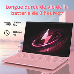 Pryloxen Ordinateur Portable Ultra-Fin 15 6" FHD IPS - Processeur Celeron N150 3 4 GHz 32 Go DDR4/1 to SSD Clavier Rétroéclairé Wi-FI 5G & Batterie 8000 mAh (360 × 275 × 18 mm 1 679 kg)
