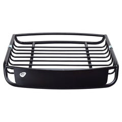 Porte-bagages en Mtal Barre de Support pour Vhicule Haute Rsistance en Acier Antirouille 120x98x16,5cm,Noir -