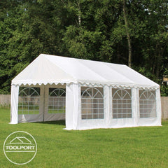 TOOLPORT 3x6 m Tente de réception/Barnum Gris-Blanc Toile de Haute qualité PVC 700 N