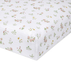 Aden + Anais Essentials Cotton Muslin Crib Sheet in Country Floral