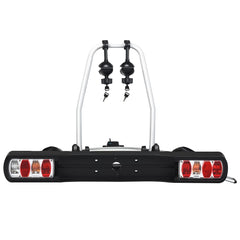 Porte-vélos pour Attelage sur SUV Berline Fourgon pour 2 Vélos Conception Intelligente de Basculement 113x72x63cm -