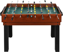 shelfmade Table de Jeux Multifonction, Baby Foot Enfant, Mini Baby Foot Bois, Billard Convertible, Mini Table de Ping Pong - Table multijeux Adulte - 10 Jeux en 1