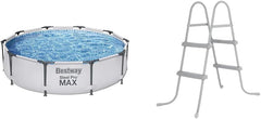 Piscine hors sol ronde Steel Pro Max鈩305 x 76 cm,Gris