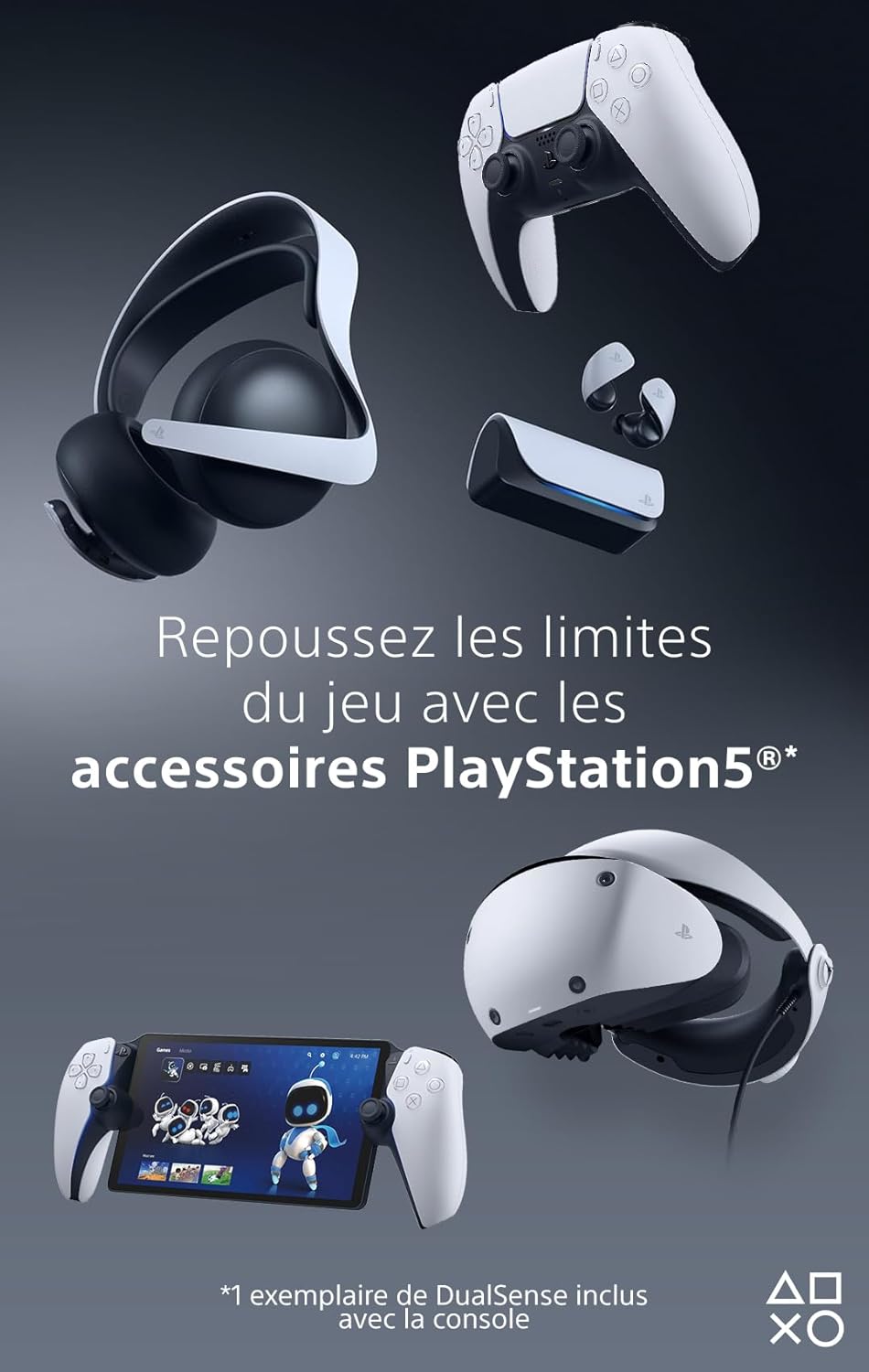 Playstation Sony, 5 Édition Numérique, avec 1 Manette Sans Fil DualSense, Couleur : Blanche
