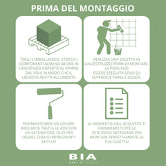 Pergola per Auto in Legno Termotrattato 3 x 5 m -
