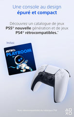 Playstation Sony, 5 Édition Numérique, avec 1 Manette Sans Fil DualSense, Couleur : Blanche