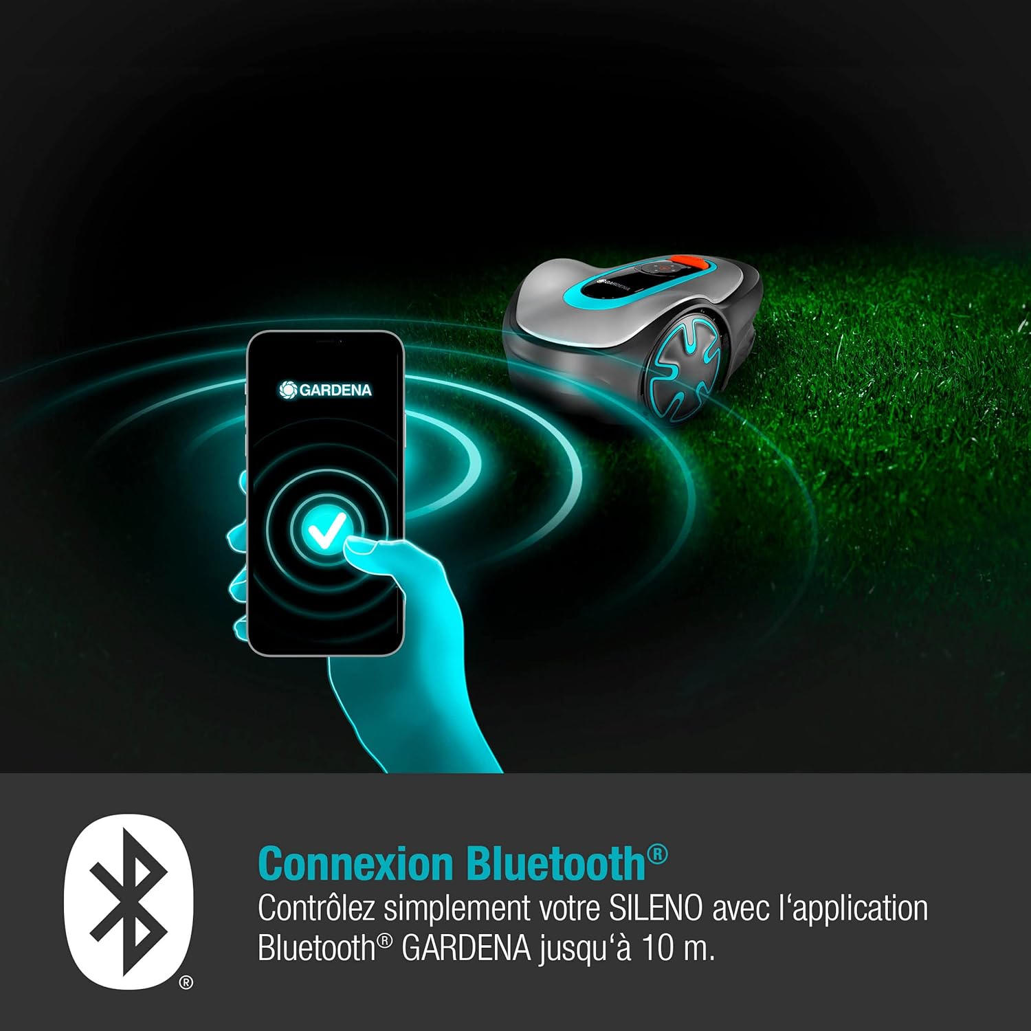 Tondeuse robot SILENO minimo 250 m虏 : Tondeuse intelligente avec connectivit optimale Programmable avec l'application Bluetooth庐 ,Version FR/NL (15201-26)