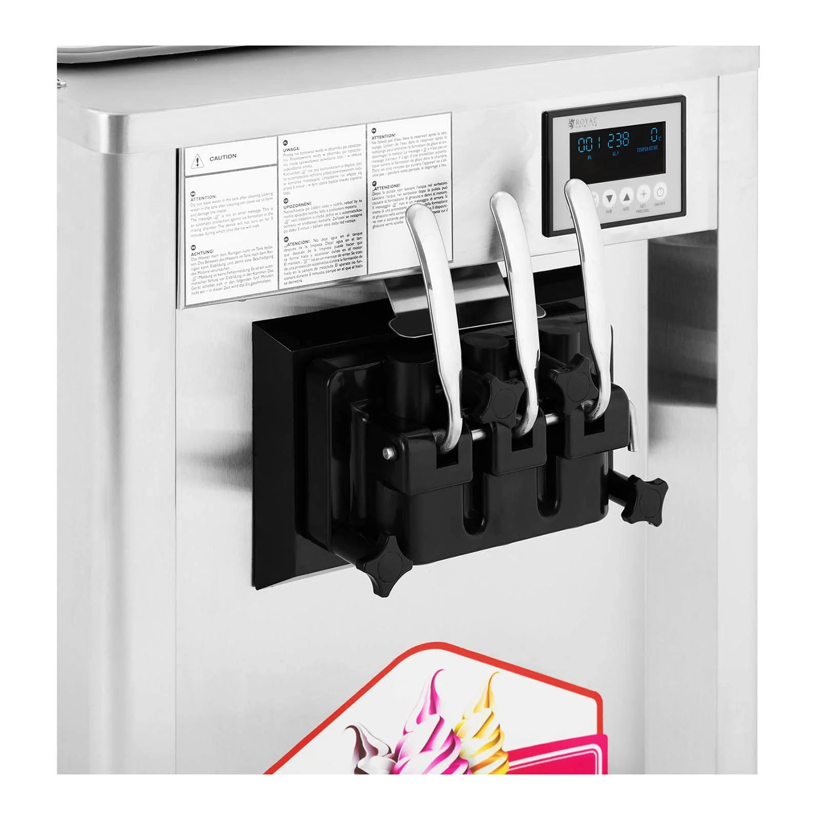 Machine à glace italienne 1150 watts 18 l/h 1 parfum machine à glace italienne pro machine à glace italienne pas chère 14_0004901 -
