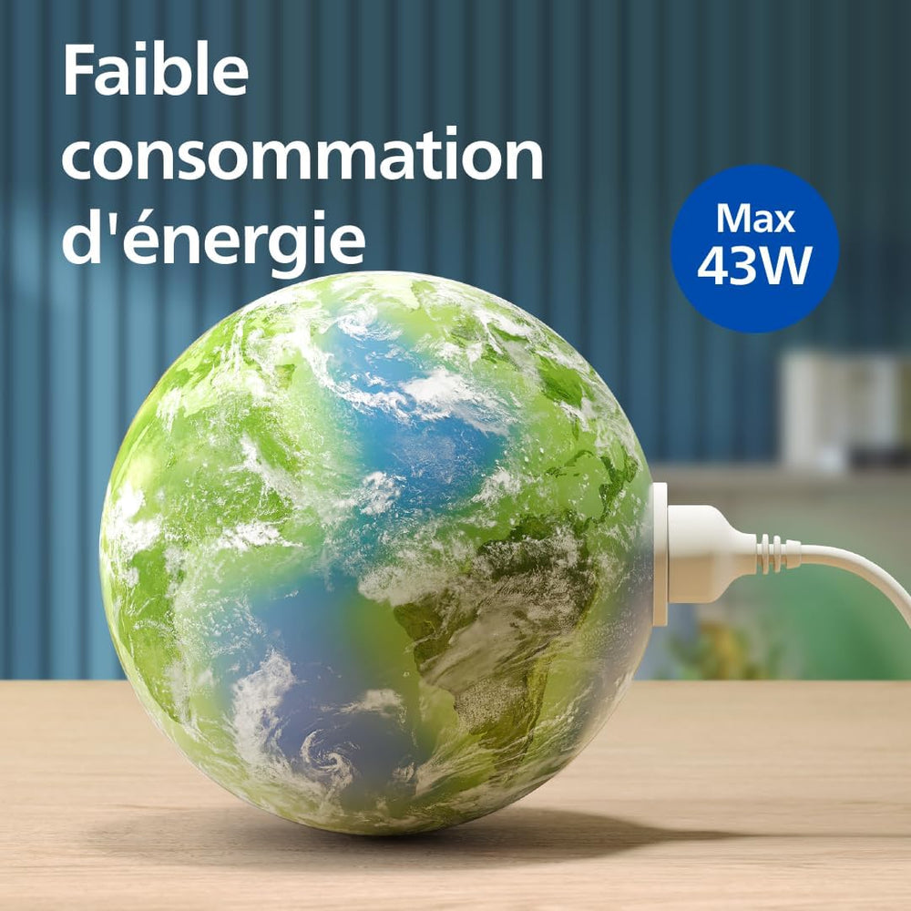 Philips Série 3400 Purificateur d'Air et Humidificateur 2 en 1, Filtre HEPA NanoProtect + Filtre à Charbon Actif, Humidification Hygiénique, CADR 300 m³/h, Taux d'Humidification 650 ml/h (AC3421/13)