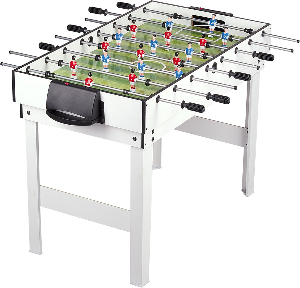 Leomark Table 4 Jeux en 1 - Billard, babyfoot, Hockey de Table et ping-Pong Table à Jouer Multifonction Table multijeux Dim: 120 x 61 x 82 (Hauteur) cm