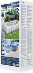 Piscine Hors Sol 404 x 201 x 100 cm Rectangulaire Power Steel鈩Piscine Tubulaire
