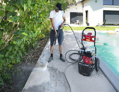 Mecafer NHP Thermique MNT 215,7HP,570l/h,213 Bar,Moteur 4 Temps OVH,Pompe Laiton Annovi Reverberi,Grandes Roues