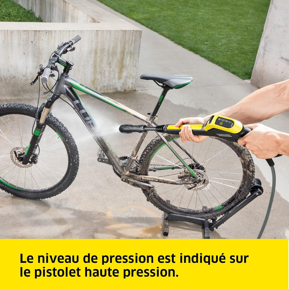 Kärcher Nettoyeur Haute Pression K 4 Power Control Flex Home,Pression : max. 130 bar,Débit : 420 l/h,Surface : 30 m²/h,Poids : 11,5 kg,Pistolet Haute Pression,Rotabuse,Lance,Home Kit