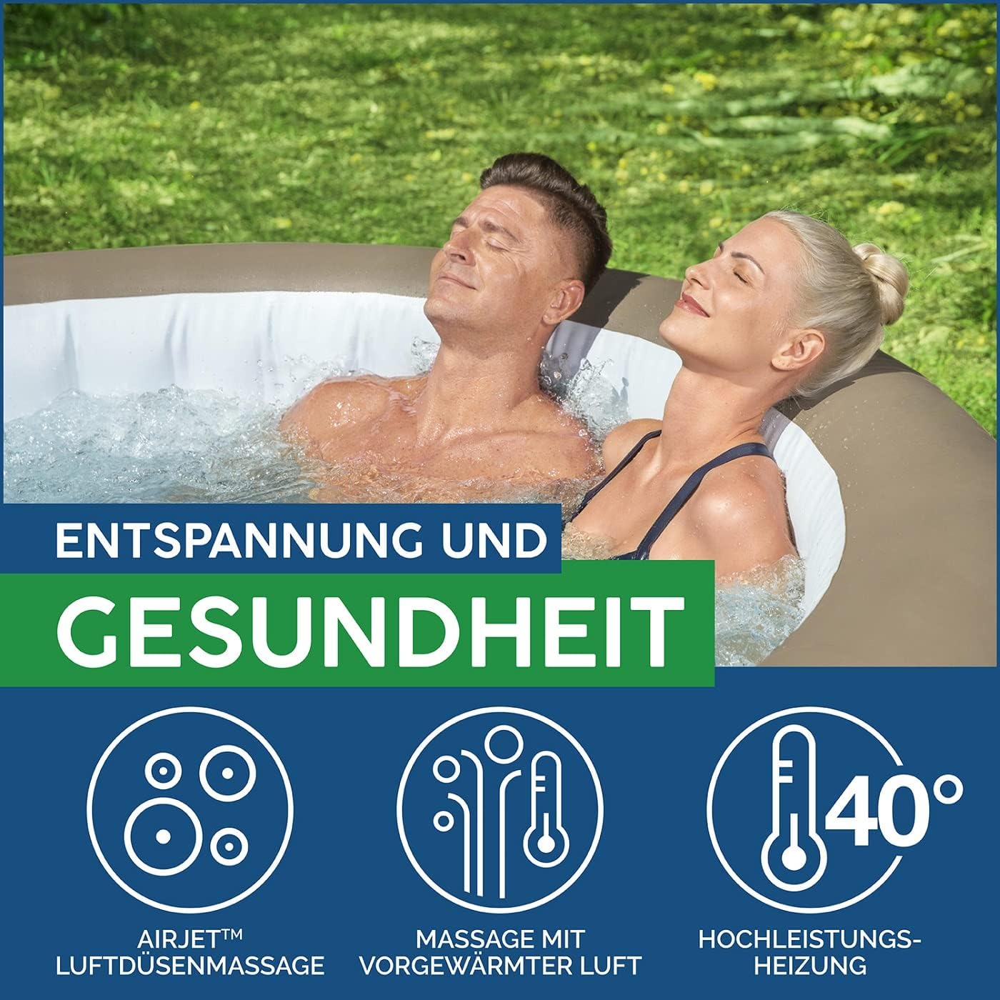 Spa gonflable rond Lay-Z-Spa® Miami Airjet2 - 4 personnes