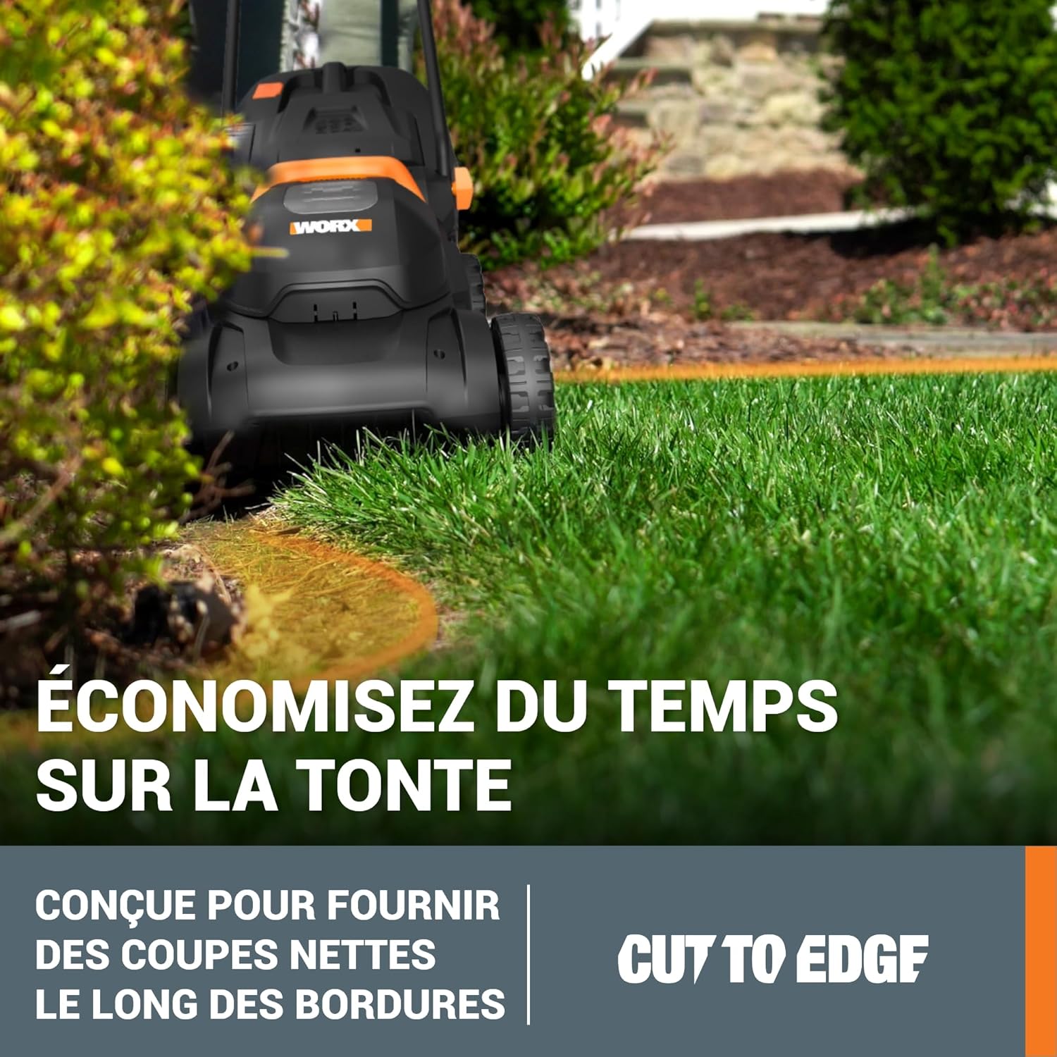 Pack Pro+ Tondeuse à Gazon 40V 460m² + Coupe-Bordures 20V + 2 Batteries 4Ah et 1 Batterie 2Ah + Chargeur Double et Chargeur Simple (Idéal pour l'Entretien du Jardin)