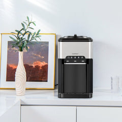 Machine à Glaçons 3 en 1 avec Distributeur d'Eau Froide/Chaude 20 kg en 24h Cube de Glace 6-13 min pour Maison Bureau Bar -