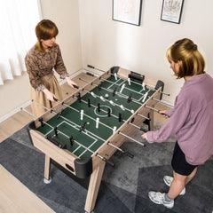 Table de Baby-Foot de 138 cm Table de Jeu de Football d'Arcade 2 Ballons 26 Joueurs 2 Marqueurs de Score Pieds Réglables -