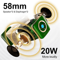 TOSING V1 Pro Professionnel 20W Machine karaoké pour Adultes/Microphone au lit,Récepteur U-Segment Lien vers Haut-Parleur Bluetooth Chanter AMP/TV/PC/Voitures/Smartphone