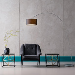 Kare Design Table d'Appoint Prisma, Or/Noir, Verre, Acier, Moderne, Table de Salon, Meuble, Deco Intérieur, Decoration Chambre, Maison, 45x45x45cm