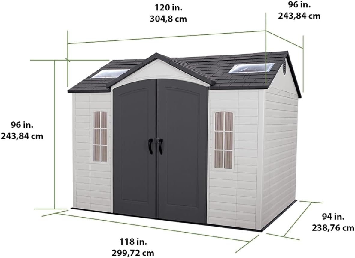 Abri de Jardin Tan 132,7 x 204,4 x 227,9 cm