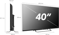 Smart Tech TV LED FHD 40' (101 cm) 40FV02V Smart TV VIDAA - Molotov Netflix Prime Video + Youtube Plex 3xHDMI - 2xUSB - Mode Hotel-2024
