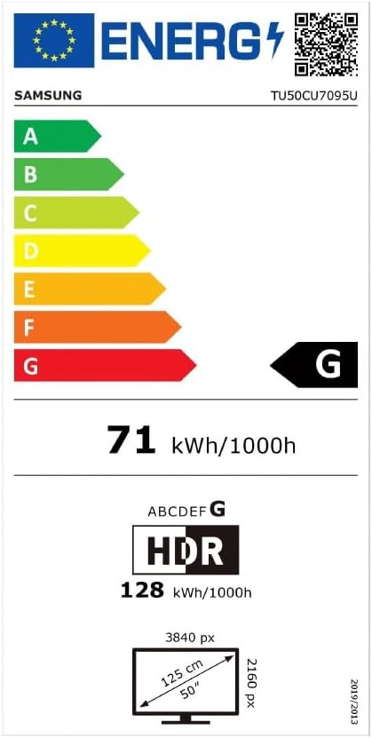 Téléviseur TU55CU7095 55 (55 Pouces),Crystal UHD 4K,Smart TV,2023 -