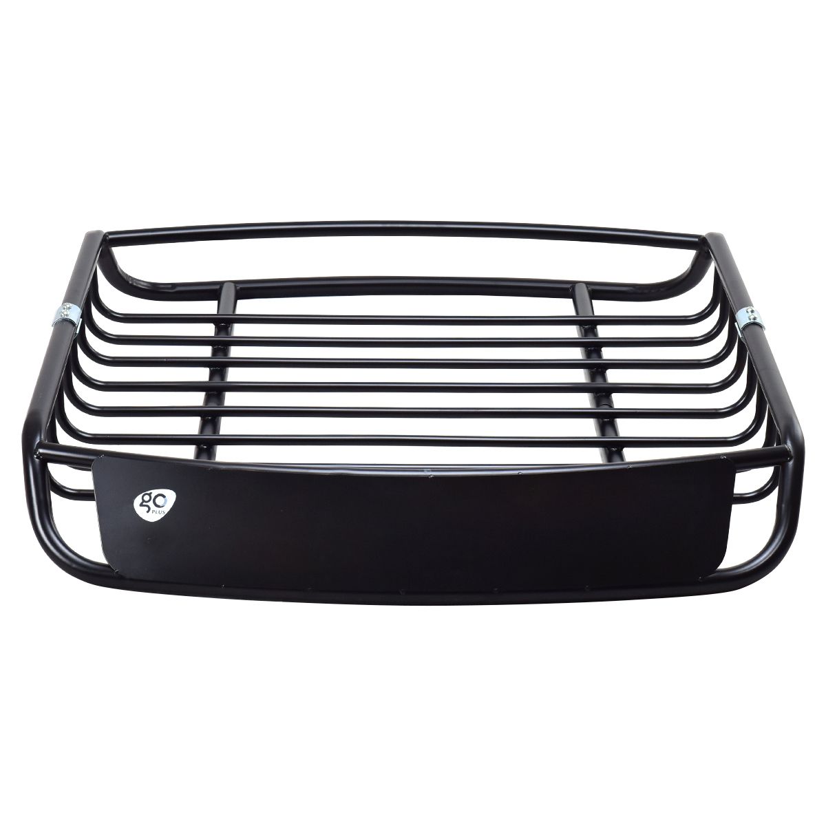 Porte-bagages en Mtal Barre de Support pour Vhicule Haute Rsistance en Acier Antirouille 120x98x16,5cm,Noir -
