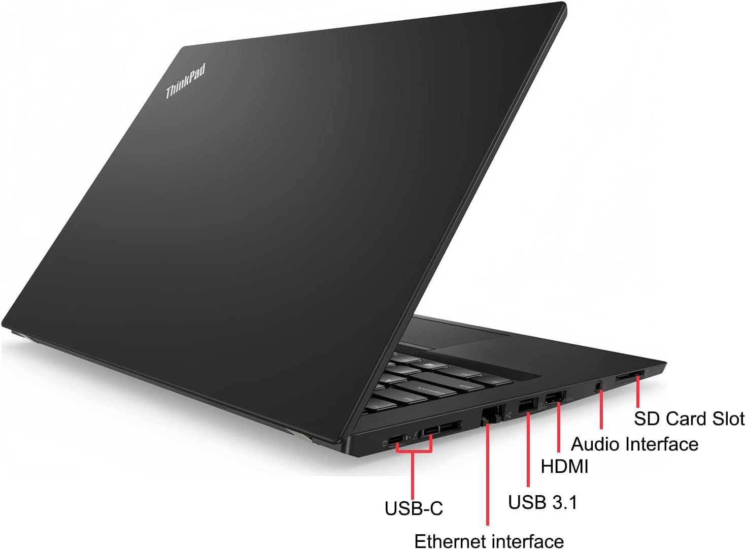 Lenovo ThinkPad T480s Ordinateur portable professionnel 14" FHD (1920 x 1080) Intel Core i7-8650U jusqu'à 4 2 GHz RAM DDR4 16 Go SSD 512 Go CAM Bluetooth Windows 11 Pro (renouvelé)