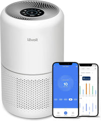 LEVOIT Purificateur d'Air HEPA Intelligent contre Allergie Pollen & Graminée, Purifier jusqu'à 50㎡, Surveille La Qualité de l'Air, Contrôle par App Alexa, 22dB Silencieux, Core 300S