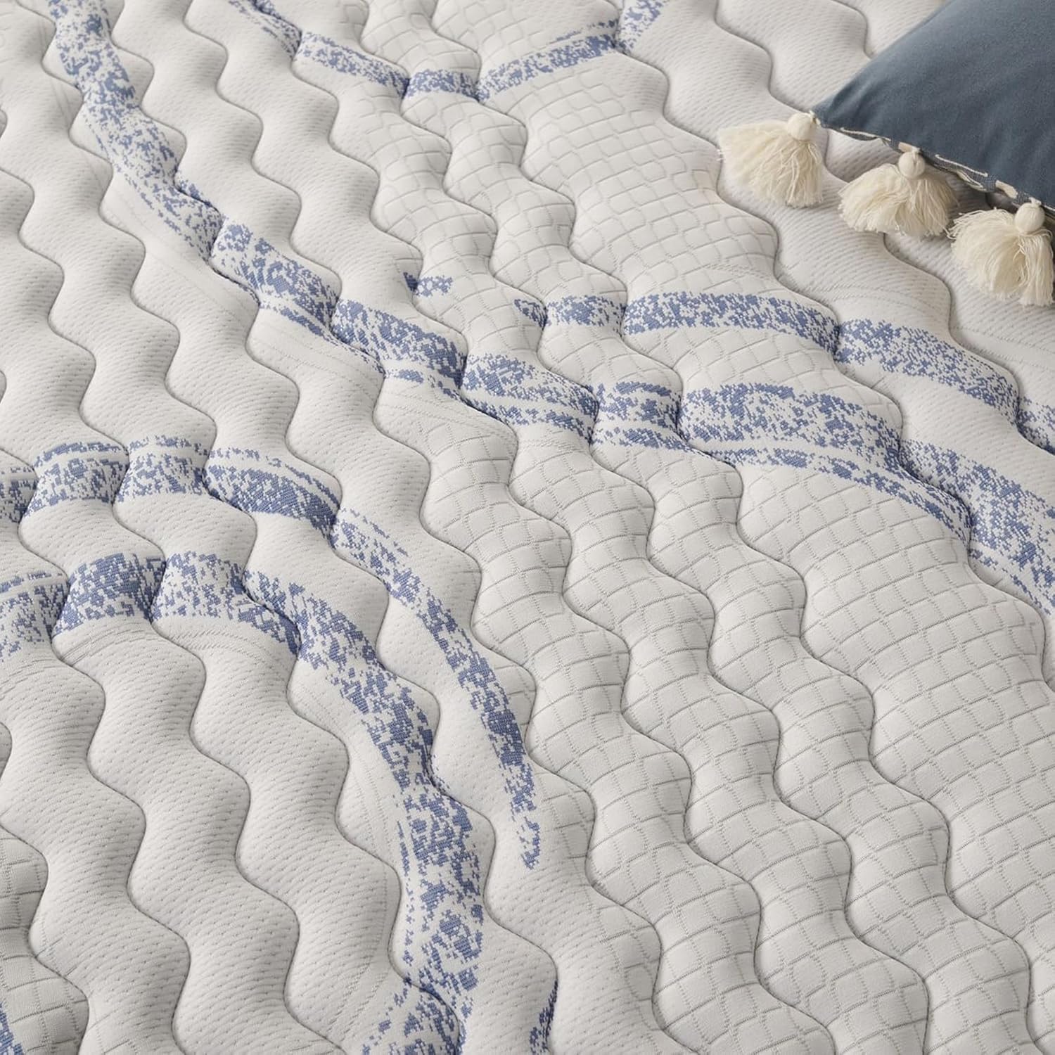 NATURALEX - Matelas PerfectSleep 140x190 cm - 30 cm - Soutien Mousse à mémoire de Forme - Accueil Blue Latex - Confort Ferme - Respirant - 7 Zones - Réversible - Haute Densité - Fabriqué en Europe