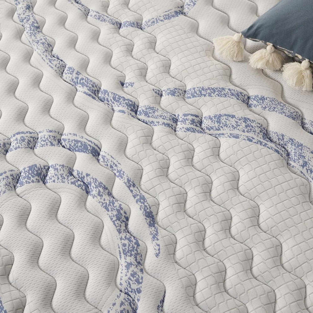 NATURALEX - Matelas PerfectSleep 140x190 cm - 30 cm - Soutien Mousse à mémoire de Forme - Accueil Blue Latex - Confort Ferme - Respirant - 7 Zones - Réversible - Haute Densité - Fabriqué en Europe