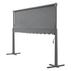 Store banne autoportant à double pente 400 x 300 x 260 cm gris foncé 03_0008294 -