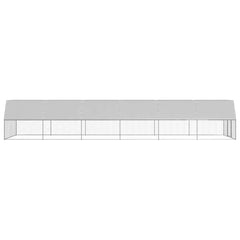 Poulailler d'extrieur 3 x 12 x 2 m acier galvanis toit en PE 02_0001693 -