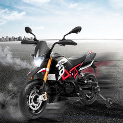 Moto Electrique pour Enfants 12V avec Lumières LED Musique MP3 Roues Antidérapantes pour Garçons et Filles 37 95 mois -
