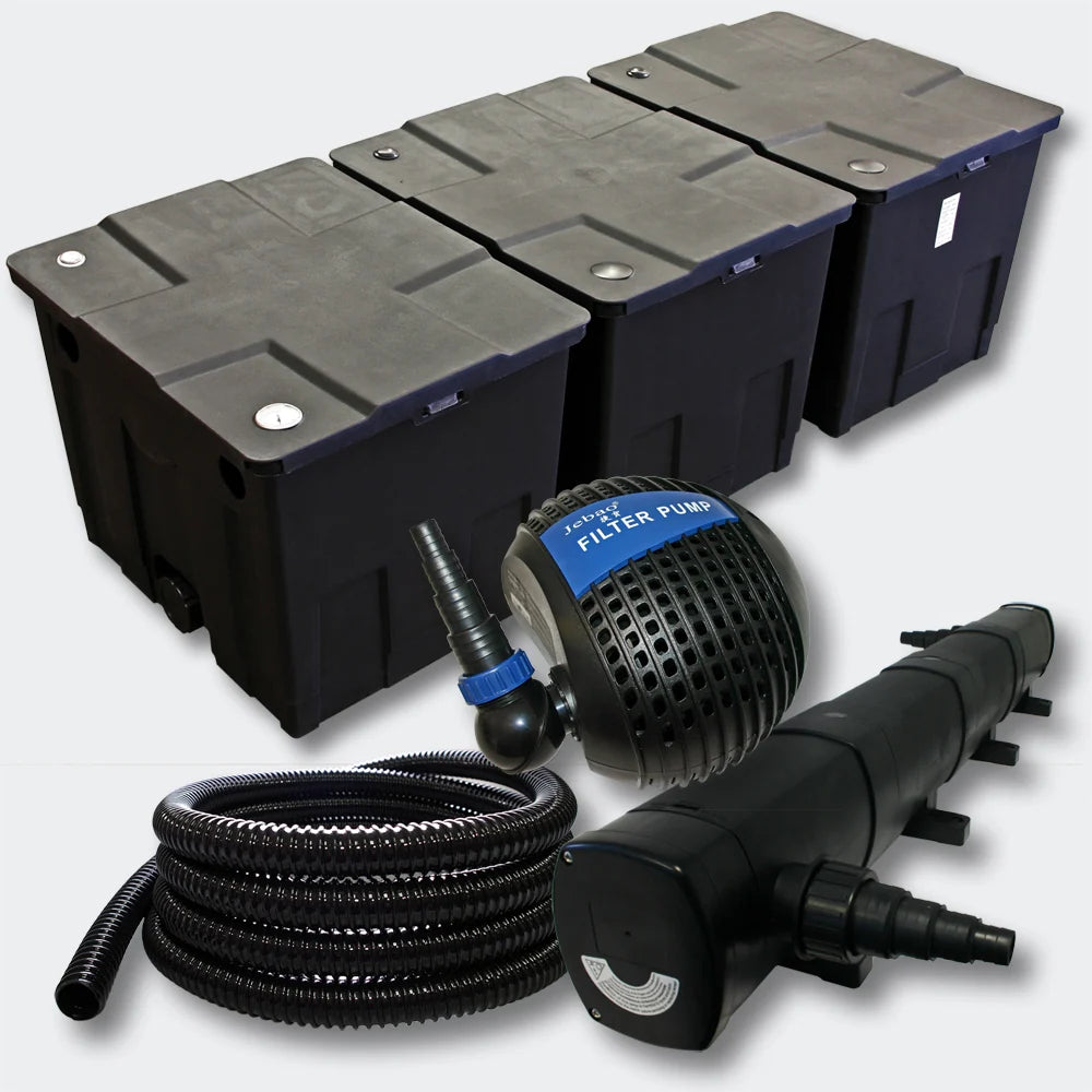 Kit:Filtration de Bassin 90000l 72 Watts UVC Strilisateur Pompe Tuyau 4216468 -