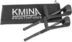 KMINA - Béquilles Pliantes Carbone (x2 Unités), Canne Anglaise, Médicales Adultes, Fibre, Légères - Made in Europe - KMINA PRO