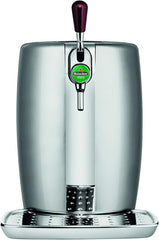 Krups BeerTender Silver et chrome Machine à bière Pression pour la maison Tireuse à bière Pompe à bière Coffret 2 verres YY2931FD