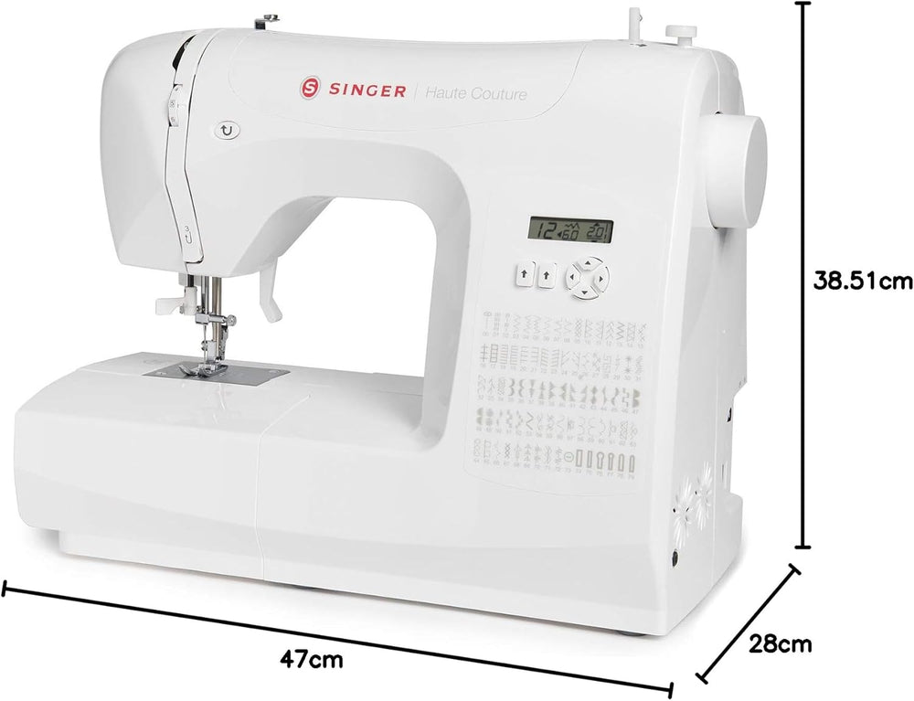 Haute Couture F527C Machine  coudre lectronique Professionnelle,80 points,utilitaires,lastiques,dcoratifs,Facile pour Dbutants Electrique Portable,Maison