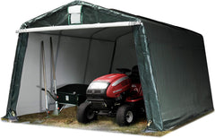 TOOLPORT 3,3 x 4,8 m Garage, abri de Stockage, PE 450 N, Tente Garage Vert foncé