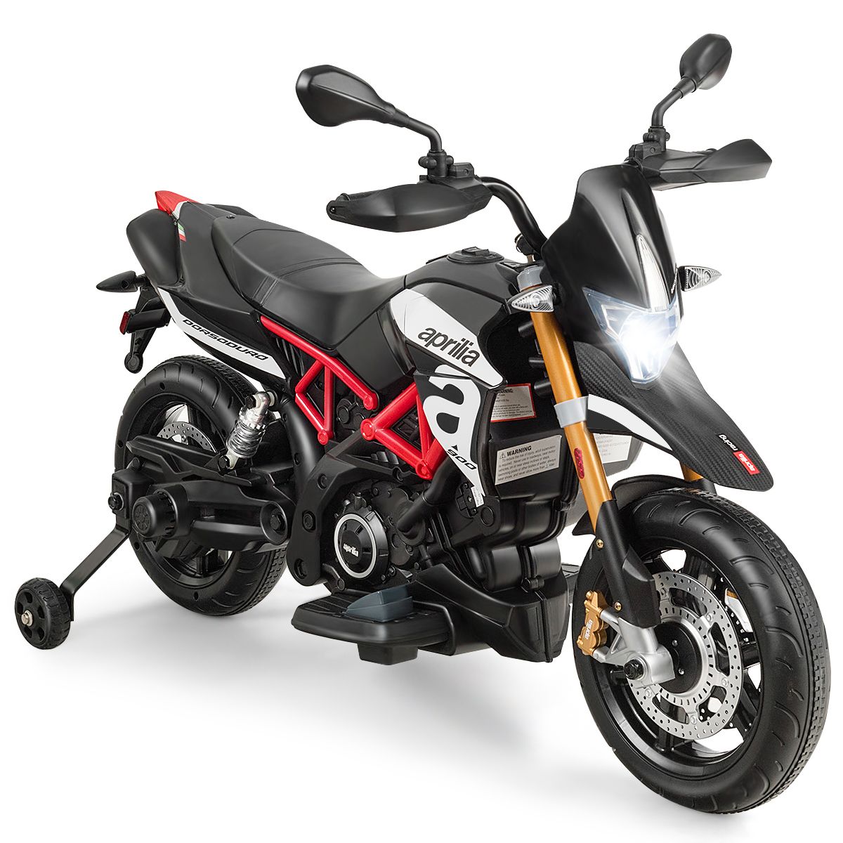 Moto Electrique pour Enfants 12V avec Lumières LED Musique MP3 Roues Antidérapantes pour Garçons et Filles 37 95 mois -