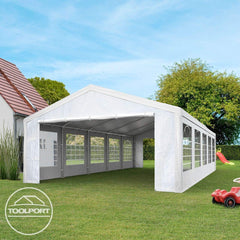 TOOLPORT Tente de réception 3x2 m pavillon Blanc bâche PE 350 N imperméable Tente de Jardin
