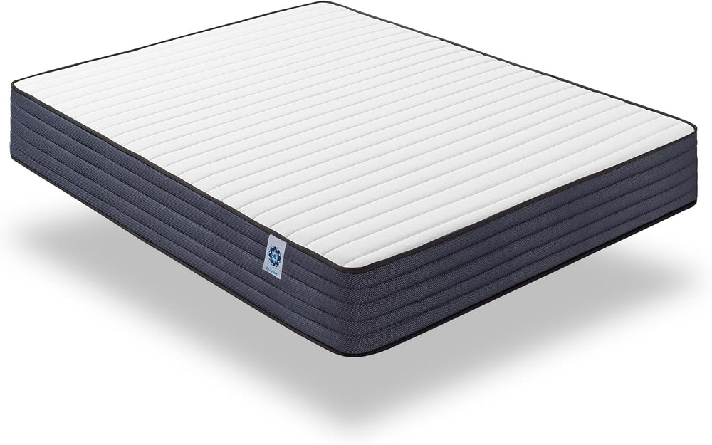 NATURALEX - Matelas PerfectSleep 140x190 cm - 30 cm - Soutien Mousse à mémoire de Forme - Accueil Blue Latex - Confort Ferme - Respirant - 7 Zones - Réversible - Haute Densité - Fabriqué en Europe